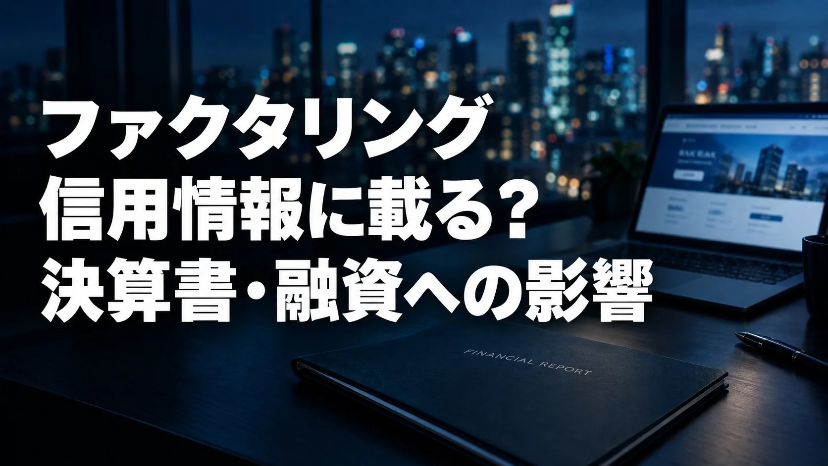 ファクタリングは信用情報に載る？決算書・銀行融資への影響を整理