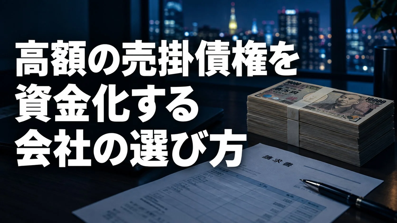 高額の売掛債権をファクタリングする会社の選び方｜1,000万円以上で確認すべき上限・料率・3社間